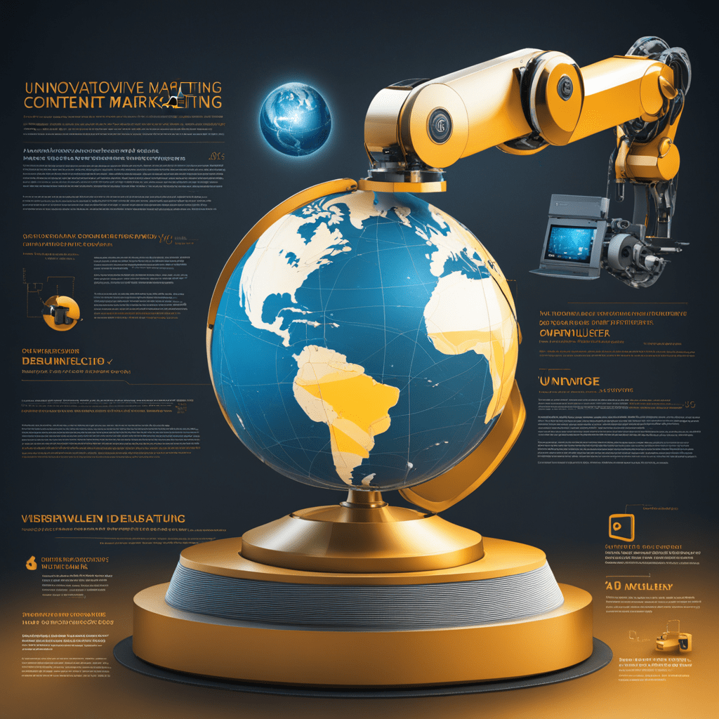 innovative content marketing scenario is visualized a powerful robotic arm holds a press release an10 min - Online-Marketing Excellence: Mit CarPR.de zur Spitze im Web