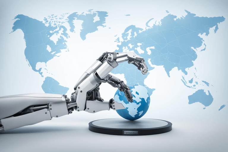 innovative content marketing scenario is visualized a powerful robotic arm holds a press release an9 min - Kundenmagnet Online: Die Power von CarPR.de im Digitalmarketing