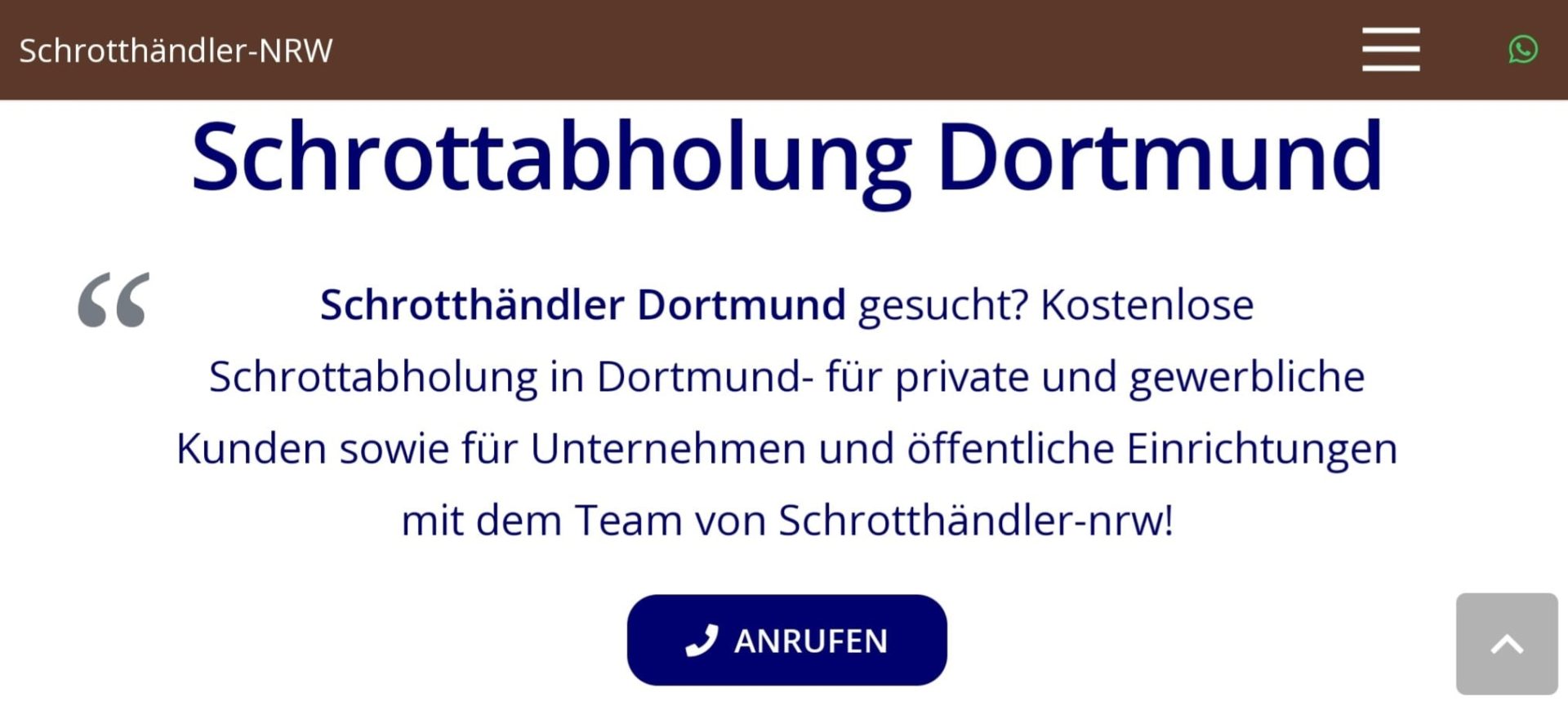 Schrottabholung Dortmund