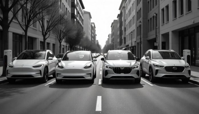 Reichweitenvergleich 2025: Top Elektroautos im Alltag nebeneinander im Reichweitentest